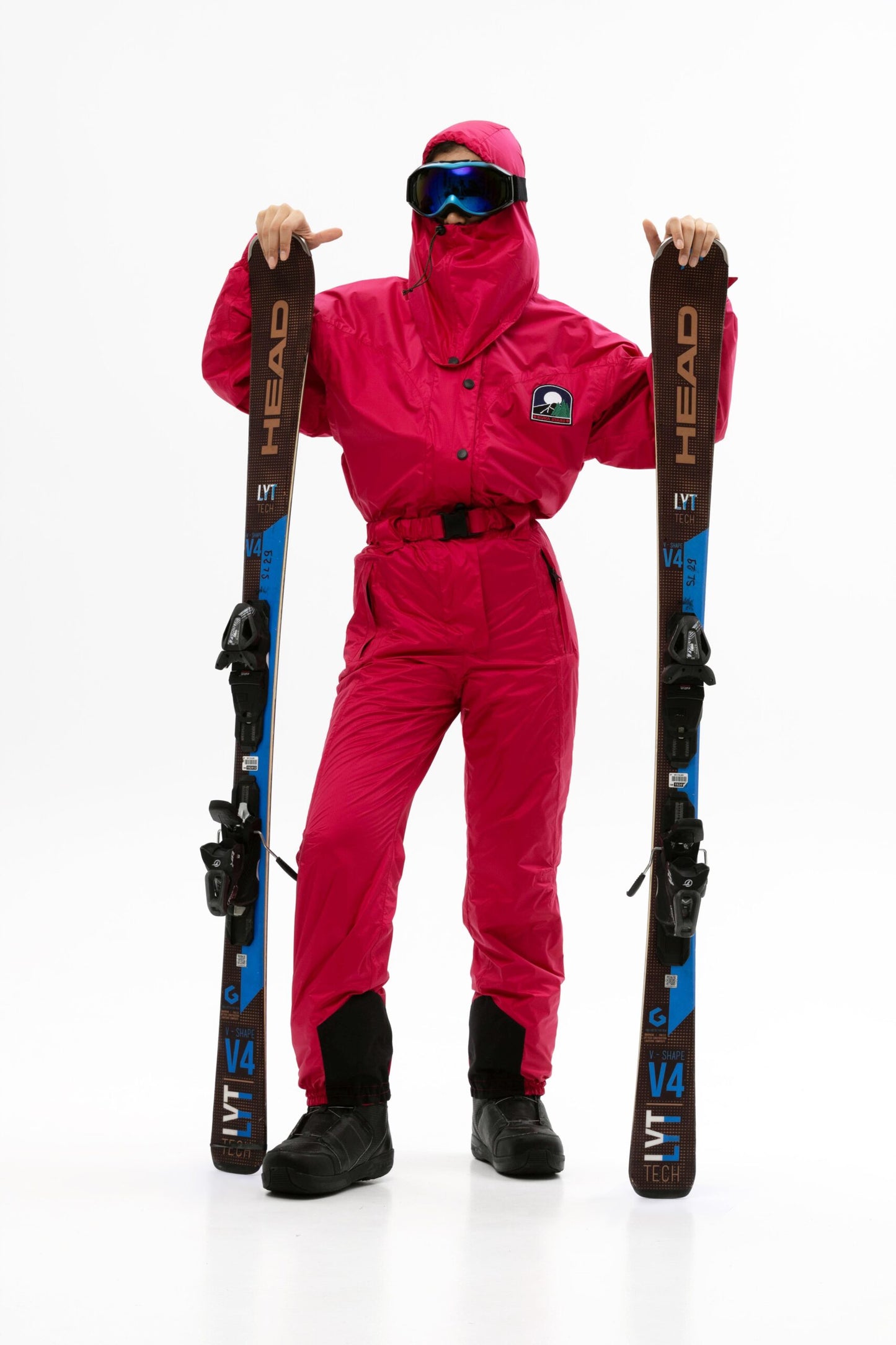 Жіночий рожевий комбінезон для лиж та сноуборду