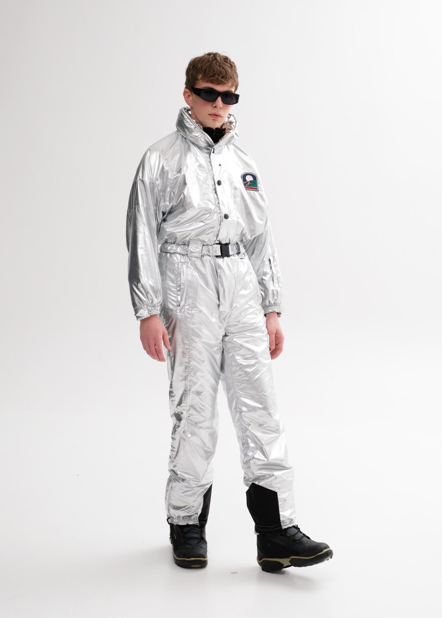 Чоловічий зимовий металевий комбінезон