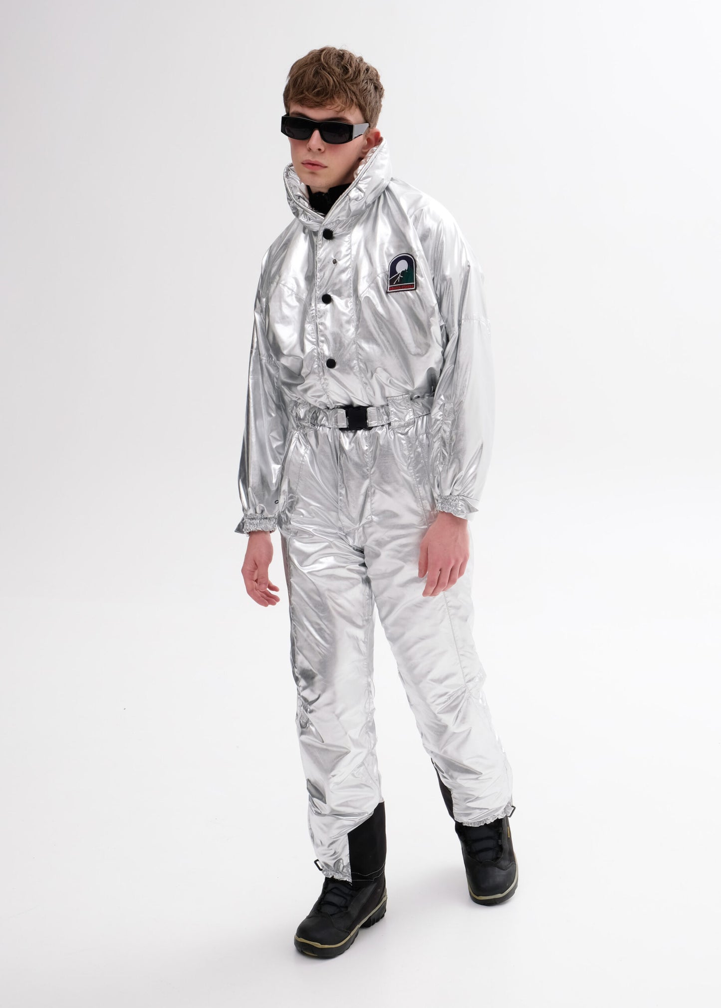 Чоловічий зимовий металевий комбінезон