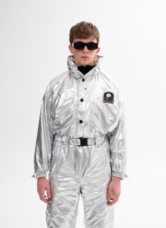 Чоловічий зимовий металевий комбінезон