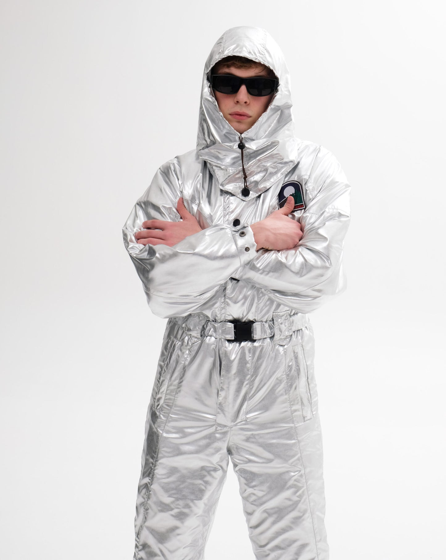 Чоловічий зимовий металевий комбінезон